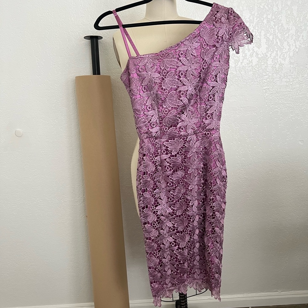 Purple lace Bettie Paige dress
